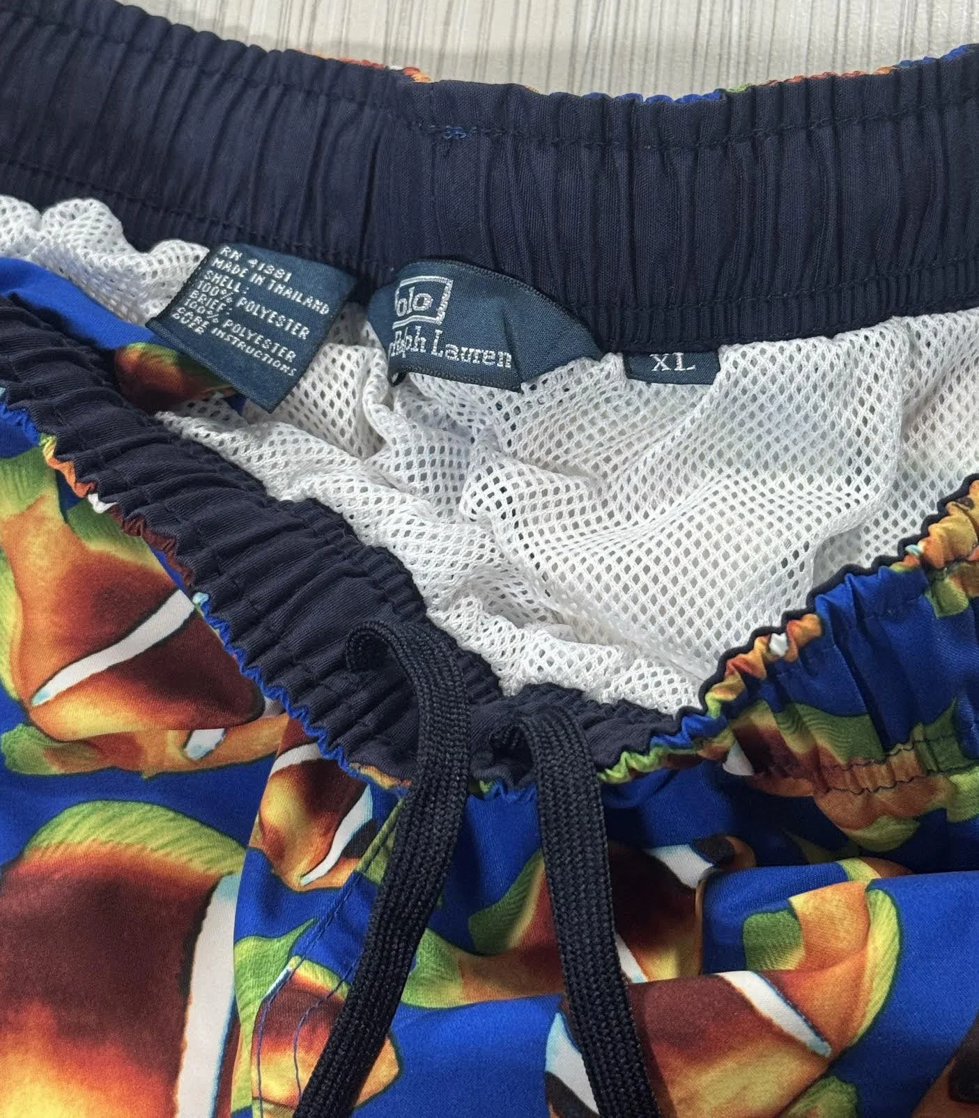 Vintage Polo Sport Ralph Lauren Fish Swim Trunks (Size XL) — RootsBK